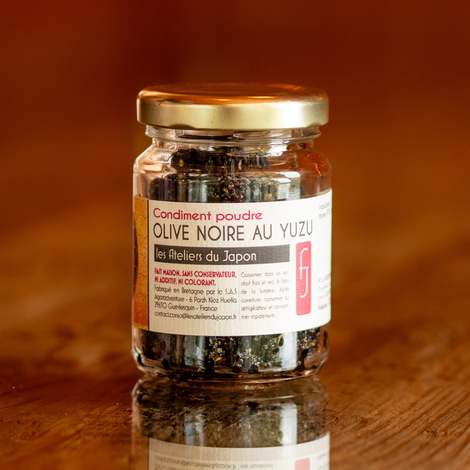 Poudre d'olive noire au yuzu - Les Ateliers du Japon